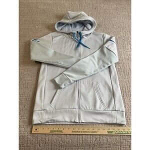 Nike Dri Fit Women’s Light Blue Hoodie Sweatshirt Zip Jacket Size S Platinum